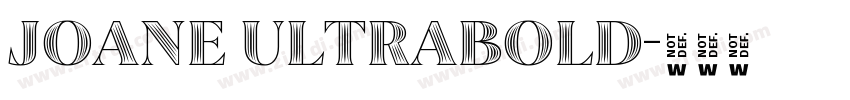 Joane UltraBold字体转换
